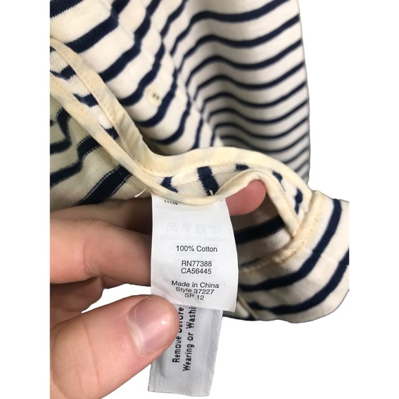 J. Crew Women's Maritime Blazer Blue White Cotton Striped Long Sleeve Sweater XS - Picture 16 of 16